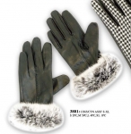 Women's Leather Gloves with Thinsulate Insulation