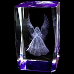 3D Laser Etched Crystal – 3 Inch Angle Crystal