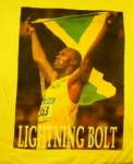 Usain Bolt T-Shirt - Lightning Bolt World Record T-Shirt