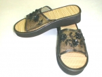 Women's Open Toe Bamboo Wedge Sandals | Platforms Flip Flops