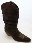 Women’s MIA Slouch Saddle Boots – Suede Boot