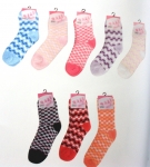 Women's Checker Fuzzy Socks - Puffy Socks